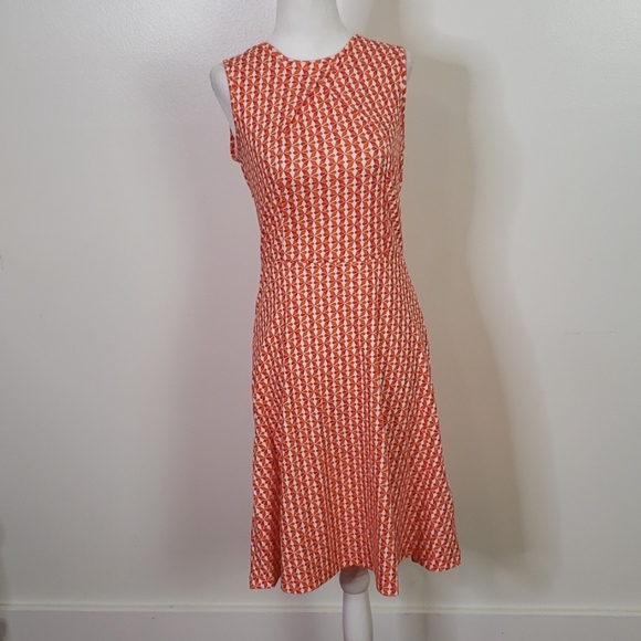 New York & Company Dresses & Skirts - New York & Company Orange Fit and Flare Dress, S